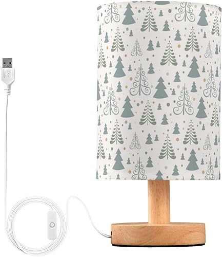 Christmas Tree Paint Led Night Light Bed Table Lamp Creative Table Lamps for Girls Room Bedside Table