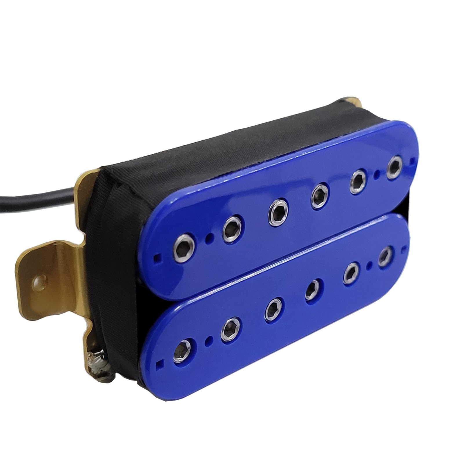 4pcs 6 String Electric Guitar Pickups Humbucker Dual in Line Adjustable Hex Screw Pickup (Blue) - Image 2