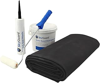 SkyGuard Shed Roof Kit - EPDM Rubber Roofing Kit for Sheds & Outbuildings - Longer Lasting Alternative to Roofing Felt for Sheds (3.5m x 3m)