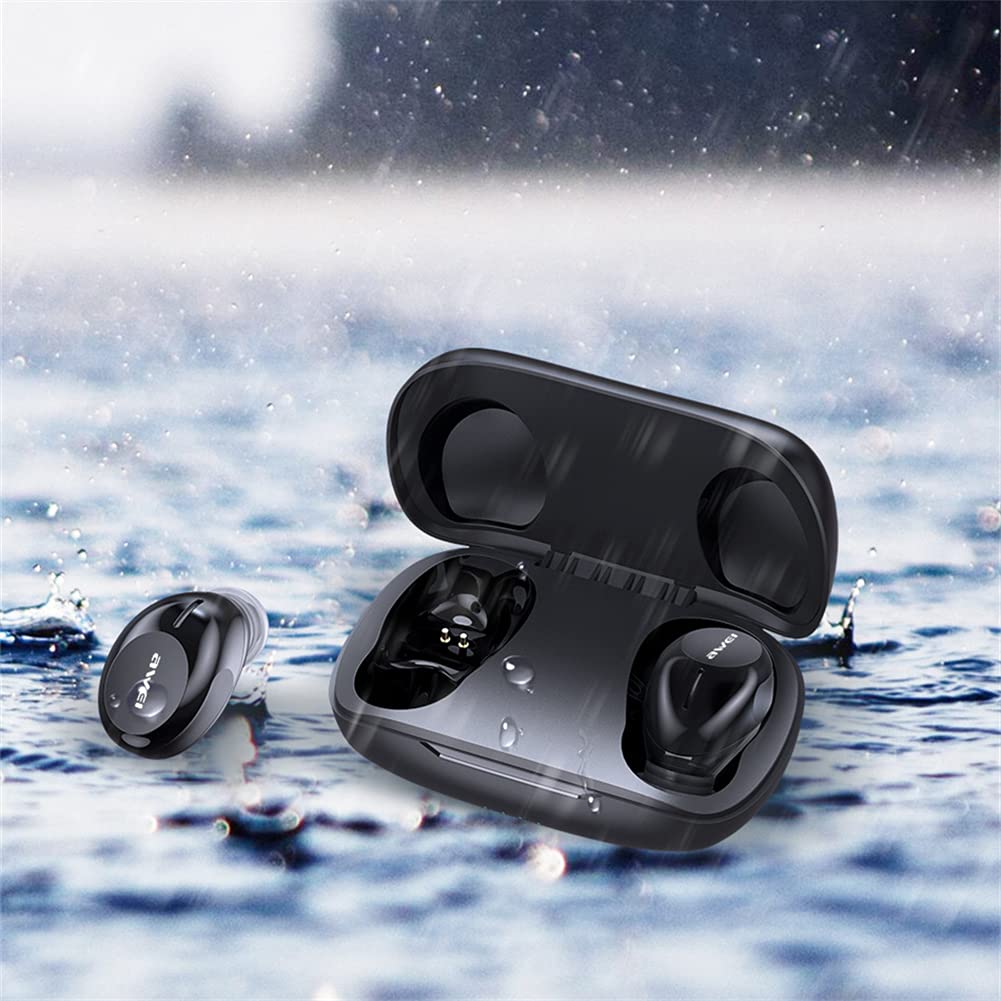 True Cuffie Wireless, Auricolari Wireless Audio Stereo HiFi, Cuffie Bluetooth con Riduzione del Rumore, IPX4 Impermeabile, per Allenamento in Palestra