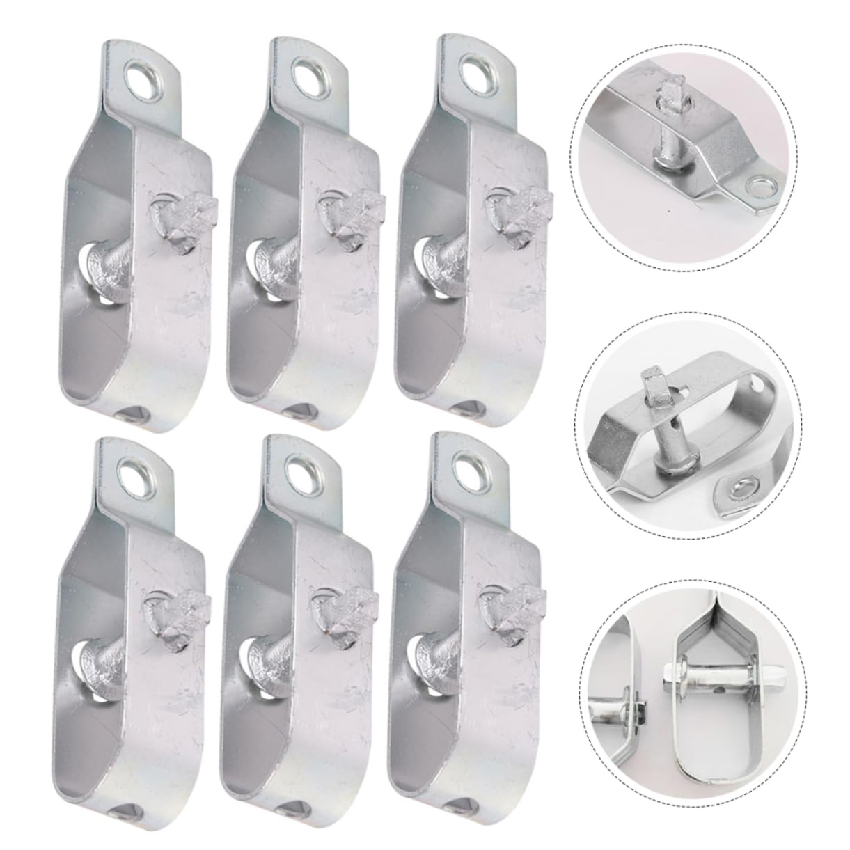 BESPORTBLE 4 Sätze Spanner Für Drahtseil Gartendraht Fechten Zaundrahtspanner Kabel Kombinationsschloss Drahtspannwerkzeug Abzieher Vorhängeschloss Scharnier Kette Silver Gießen 6 Stück * 4