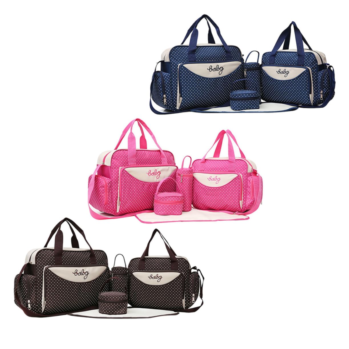 VALICLUD 1 Satz 5St Handtaschen für Mama Umstandswickeltaschen Wickelstation umhängebeutel schulterbeutel die Einkaufstasche Reisetasche Babytasche für Frauen Mama Tasche Multifunktion