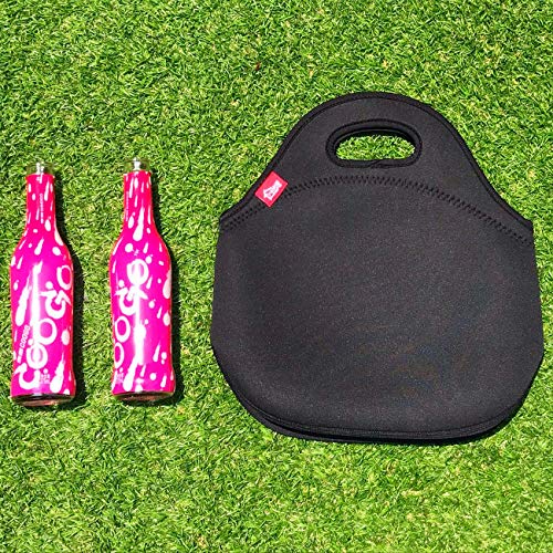 Black Lunch Bag, Thick Reusable Neoprene Lunchbox Insulated Thermal Lunch Tote Bag Small Neoprene Lunchbags with Zipper for Adults Kids Nurse Teacher Work Outdoor Travel Picnic Black Lunch Bag, Thick Reusable Neoprene Lunchbox Insulated Thermal Lunch Tote Bag Small Neoprene Lunchbags with Zipper for Adults Kids Nurse Teacher Work Outdoor Travel Picnic
