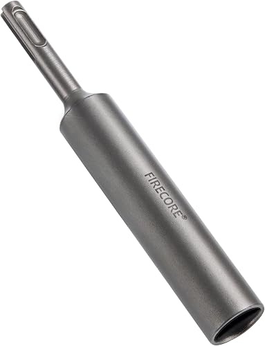 SDS Plus Ground Rod Driver for 5/8 Inch & 3/4 Inch Ground Rods, Firecore One-Piece T Post Driver Adapter Bits, Fits Bosch Dewalt Milwaukee Hilti and Other SDS-Plus Rotary Hammer Drill Tools