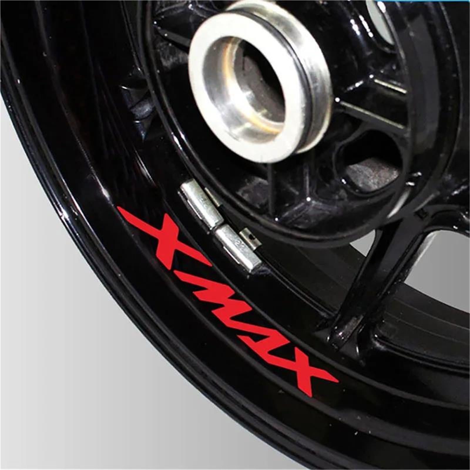 Motorcycle Wheel Stickers Night Reflective Decorative Rim for Yamaha XMAX300 XMAX400 XMAX250 X-MAX125(Style 1)