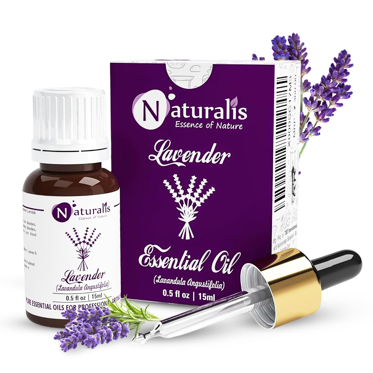 Naturalis 100% Pure Natural Lavender Essential Oil - 15 Ml