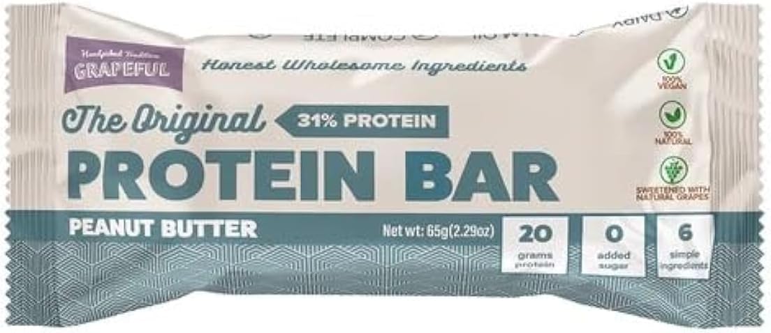 GRAPEFUL VEGAN PEANUT BAR PROTEIN BAR 65G
