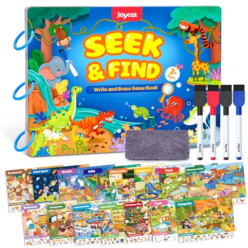 JoyCat Seek & Find Game Books - Preschool Learning Activity for Toddlers & Kids...
