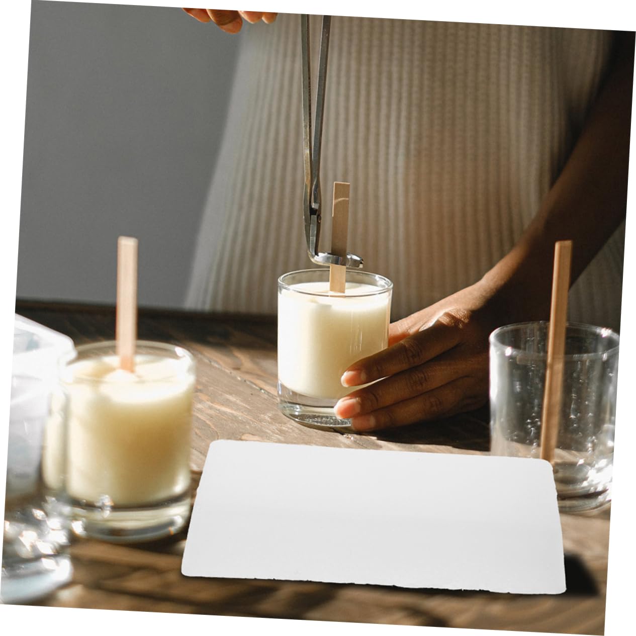 PRETYZOOM DIY Floor Wood Polish 2-Piece Stone Polishing Wax Metal Polishing Compound for Marble Paraffin and