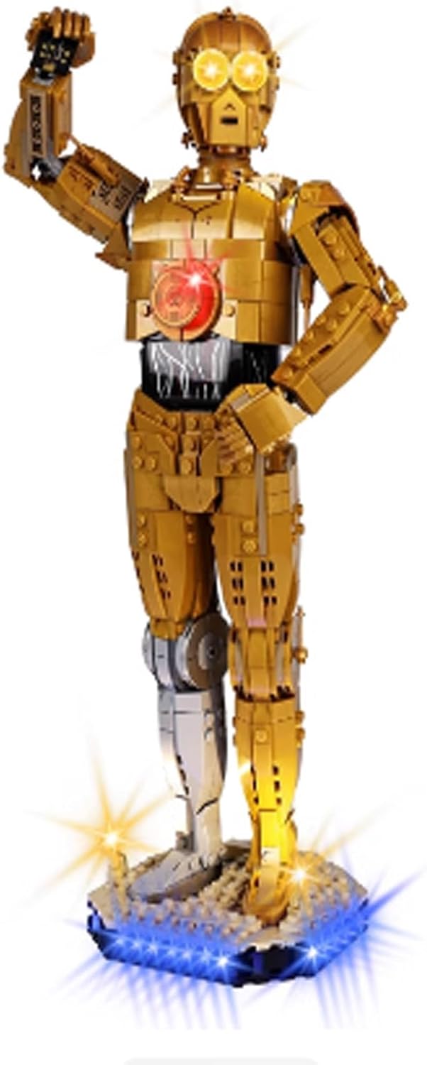 LED Lighting Kit Compatible with Lego 75398 Robot Series LED Light Set (Model Kit Not Included - Lighting Components Only)