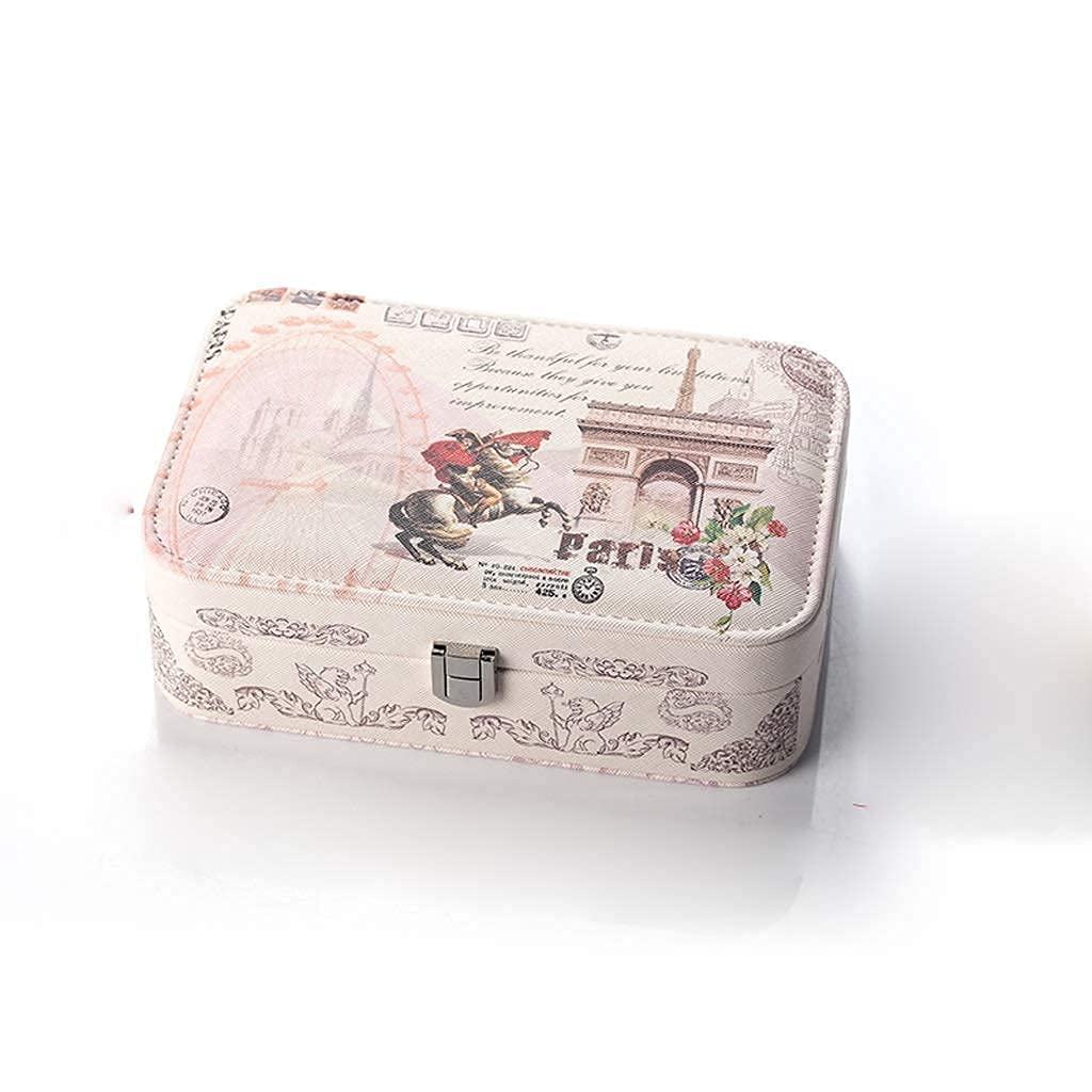 es for Girls Jewelry Organizer Box for Necklace Earring Rings Travel Jewelry Organizer with Jewelry Box for WomenGirls with Mini Mirror Beautifully St Interesting