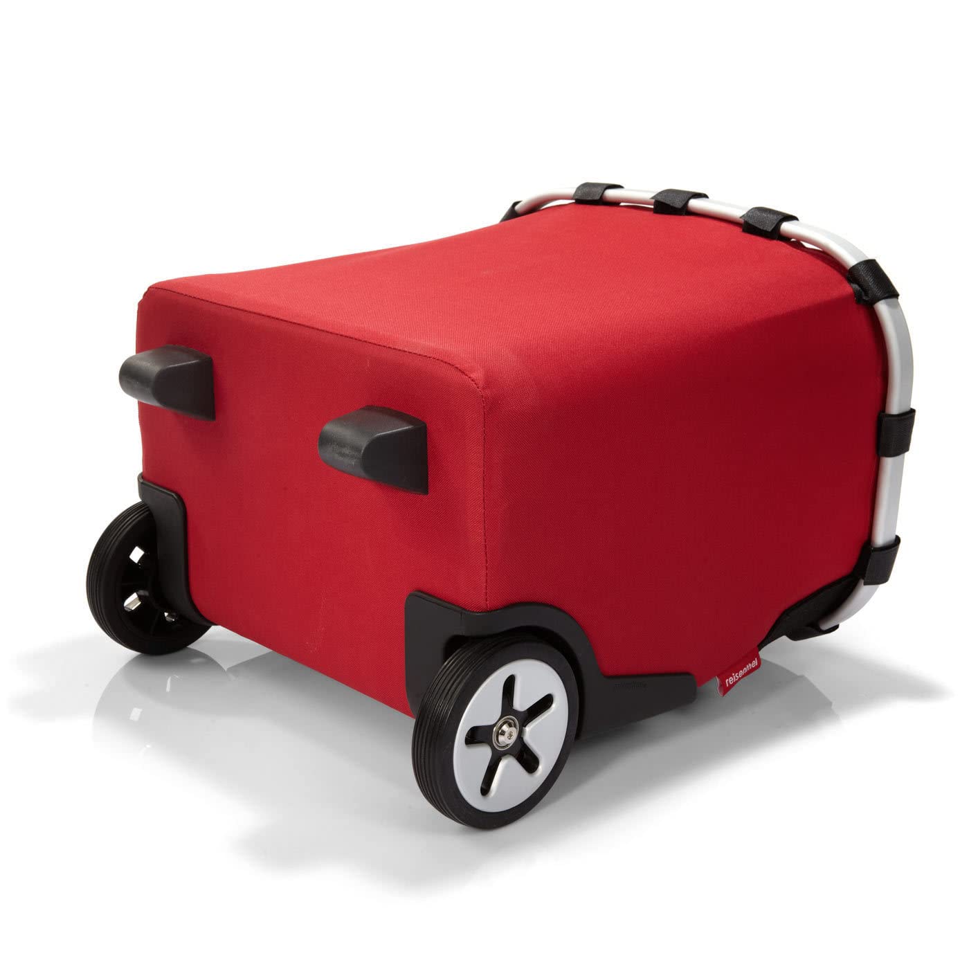 reisenthel carrycruiser red - Carrello Spesa con Resistente Telaio in Alluminio, Tracolla Regolabile e Tasca Interna Rimovibile, Ruote Grandi e Tessuto Idrorepellente, 40 L