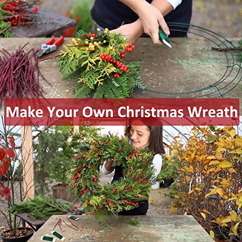 green floral wire 3 pack 117 yards 22 gauge flexible paddle wire for crafts christmas wreaths treegarland and floral arrangements