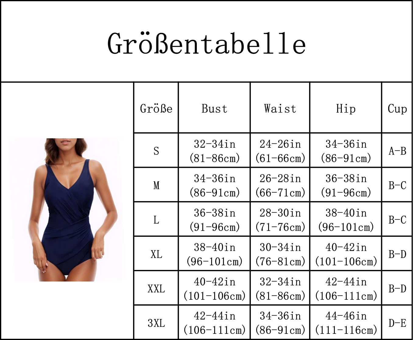 Generisch Maillot de bain sexy pour femme avec effet gainant