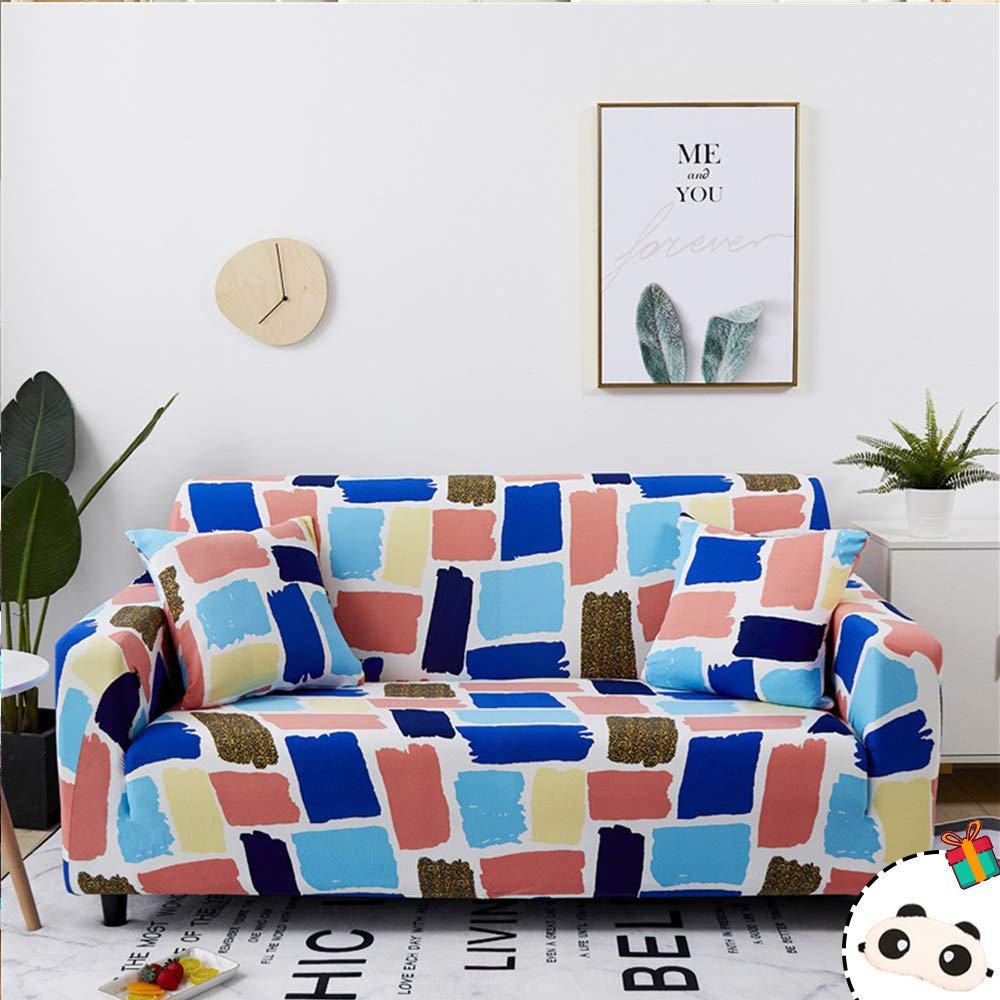 Housse canapé 3 places extensible élastique 190-230 cm protection fauteuil antidérapante