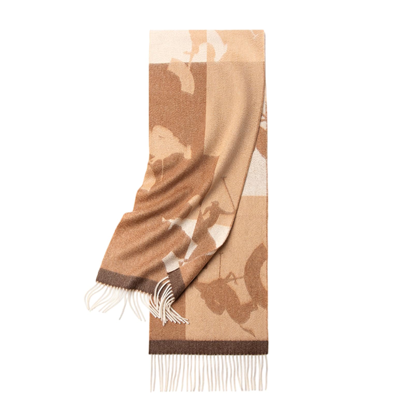 Pañuelo de lana con patrón de moda, suave y transpirable, bufanda para el cuello para hombre y mujer, varios trajes, pashmina multicolor