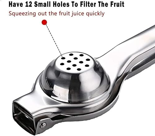 Miniatura 6 de Exprimidor manual de limón, exprimidor de limón de alta resistencia de acero inoxidable con mango ergonómico largo para restaurante, cocina, limón,