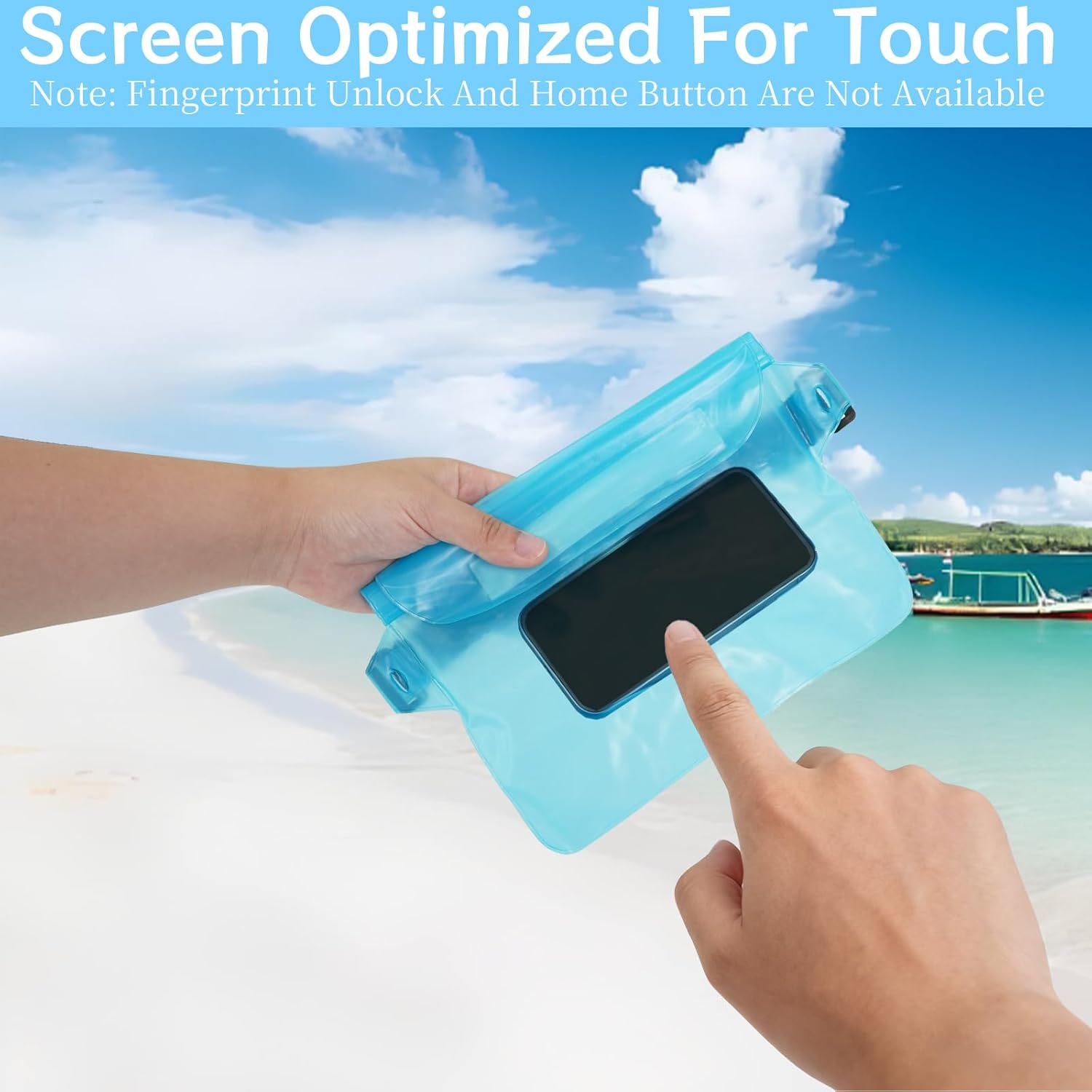 26 Pcs Phone Waterproof Pouch Bag With Waist Strap 14 Color Outdoor Clear Waterproof Fanny Pack Keep Valuables Dry for Swimming Beach Snorkeling Park Pool