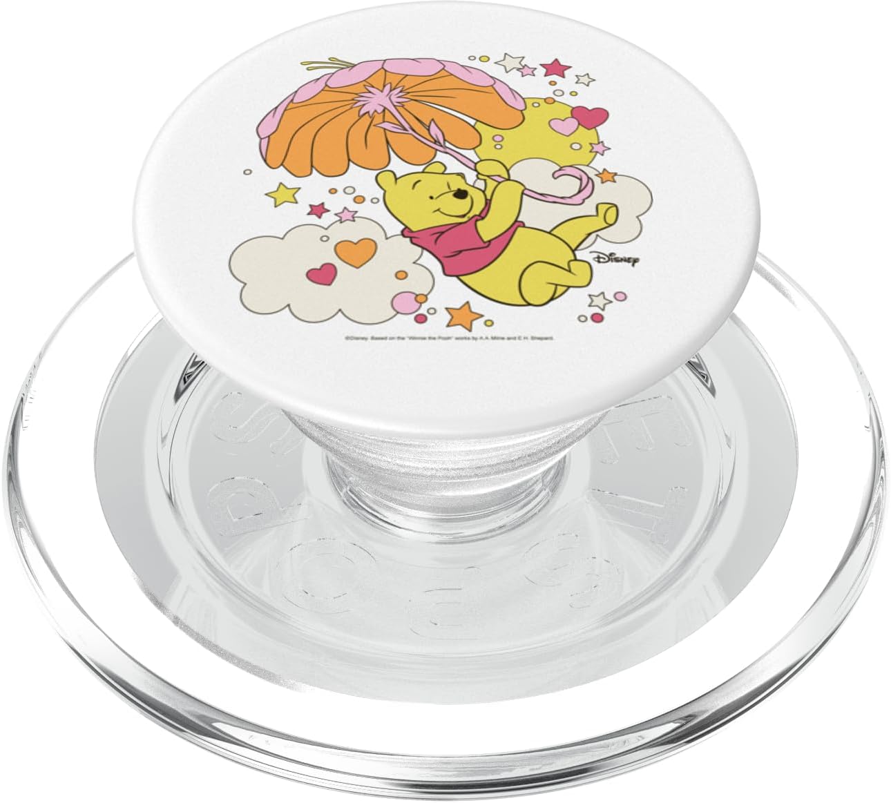 Winnie The Pooh - Pooh Retro Umbrella PopSockets MagSafe PopGrip for iPhone
