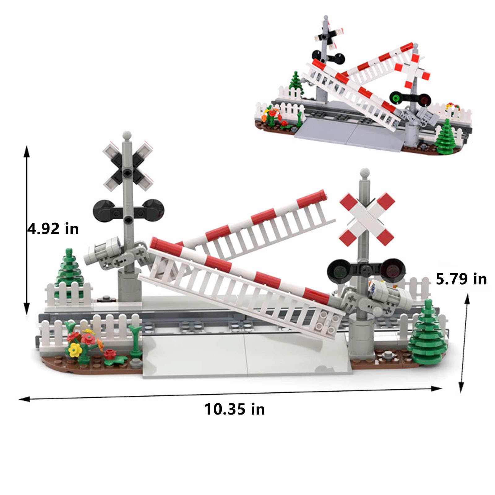 Amazon.com: TNDCKP Train Tracks Building Block Set 02, City