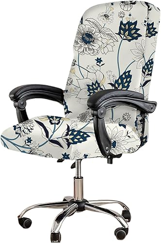 HAOYONG Fundas elásticas para sillas de oficina, fundas suaves para silla de escritorio, fundas para silla de jefe, fundas universales para silla