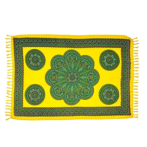 Canga de Praia Padma Lisa Viscose (Amarelo)
