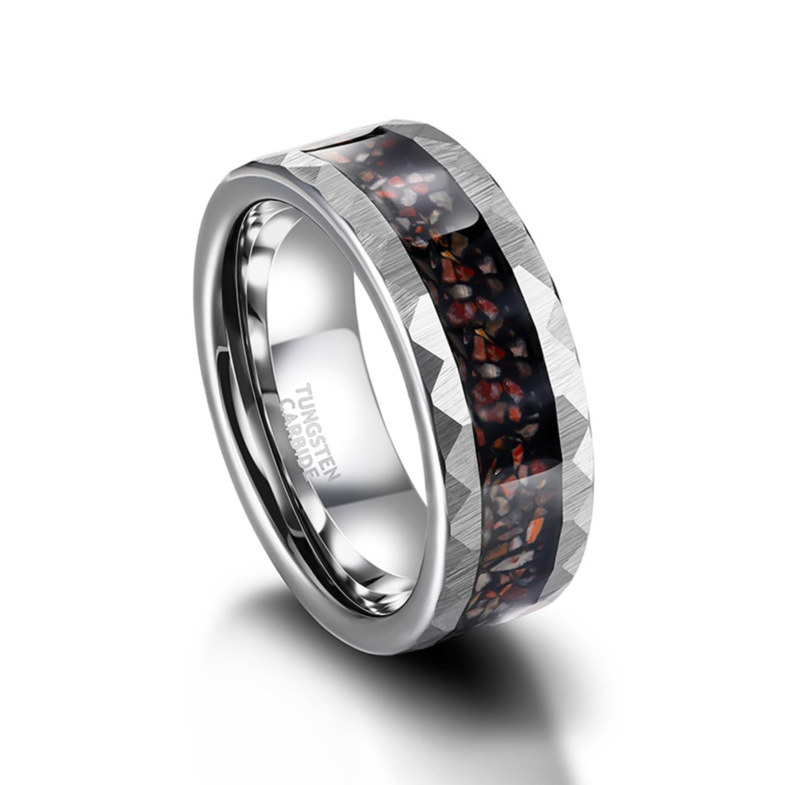 Anillo Alianza Hombre 8 mm, Anillos Personalizados Tungsteno Talla 14 a 27
