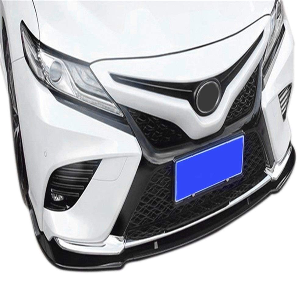 Malowany czarny zestaw zderzaka przedniego Spoiler Lip 3szt, dla Toyota, Camry 2018-2020 Deflektor zderzaka