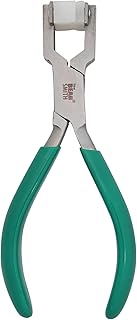 The Beadsmith Metal Bending Pliers – Pliers With Curved Nylon Jaws for Ring Shaping, 5.75 Inches, w/Double-leaf Springs, Non-Marring