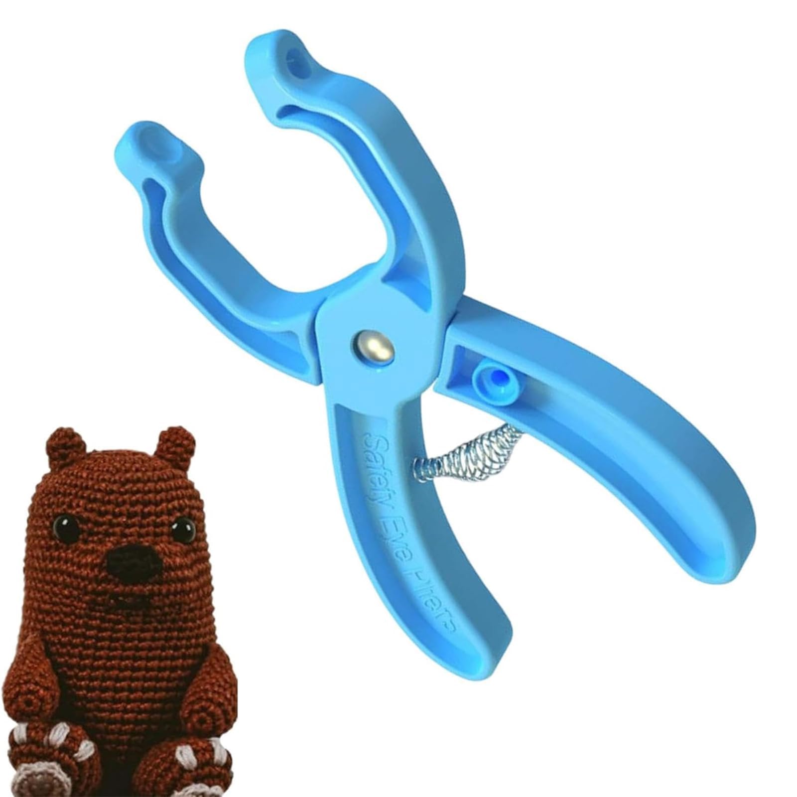 Pinza per aspiratori di sicurezza, morsetto per gli occhi di sicurezza, strumento di sicurezza per gli occhi, per la creazione di bambole (viola 1