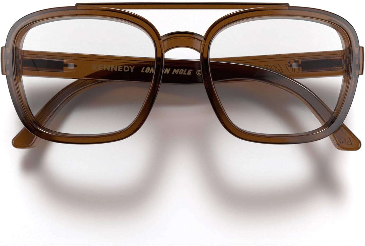 LONDON MOLE® Kennedy reading glasses | Square pilot style | Unisex | Spring hinges