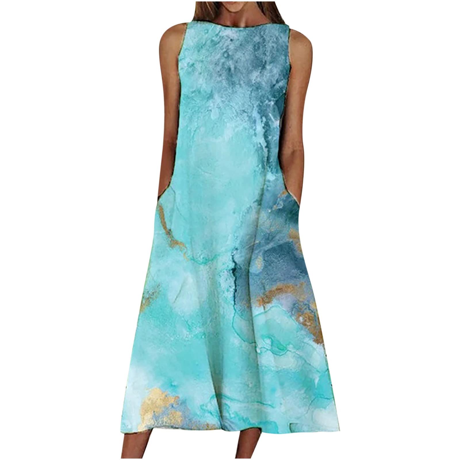 Summer Tent Dress For Women Flowy Boat Neck Vintage Summer | Desertcart  Belize