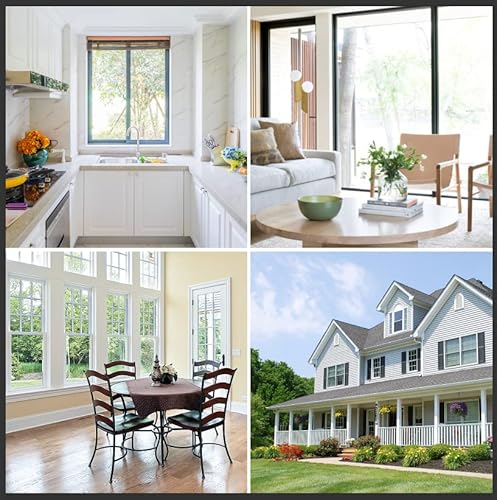 Yoochee Window Screen Replacement - Diy Custom Adjustable Fiberglass Screen Mesh - Durable Screen Roll For Windows Doors And Patio Screen (39" X 59", Charcoal/Black) #TOP6