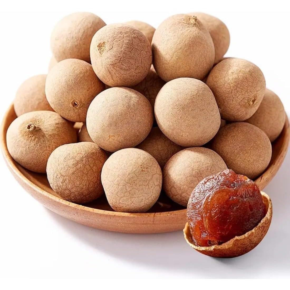 Longan seco premium, semilla pequeña y pulpa gruesa, 500g de longan seco natural sin azúcar, bolsa reutilizable para té, postres y snacks diarios, perfecto para meriendas y cocina