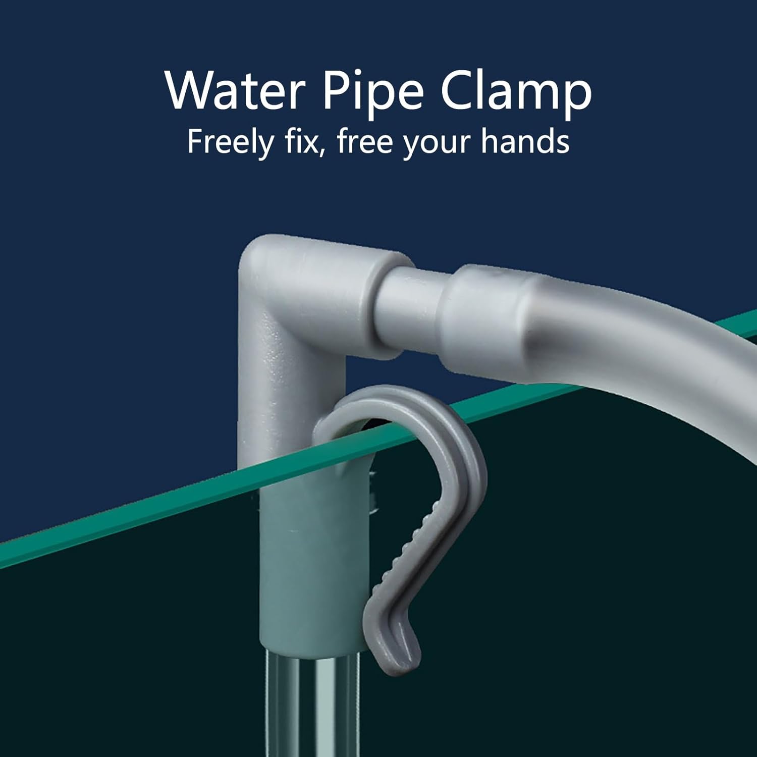 Hand Siphon Hose with Water Hose Controller Clamp, Fish Tank Cleaning Tools, Aquarium Siphon Vacuum Cleaner, Suitable for Fish Tank Cleaning Gravel & Sand(Red)