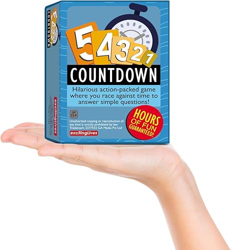 Miniatura 7 de Countdown Five Seconds Party Game - Piensa rápido y grita las respuestas - Juego para familiares, amigos, colegas - Para una hora de diversión juntos