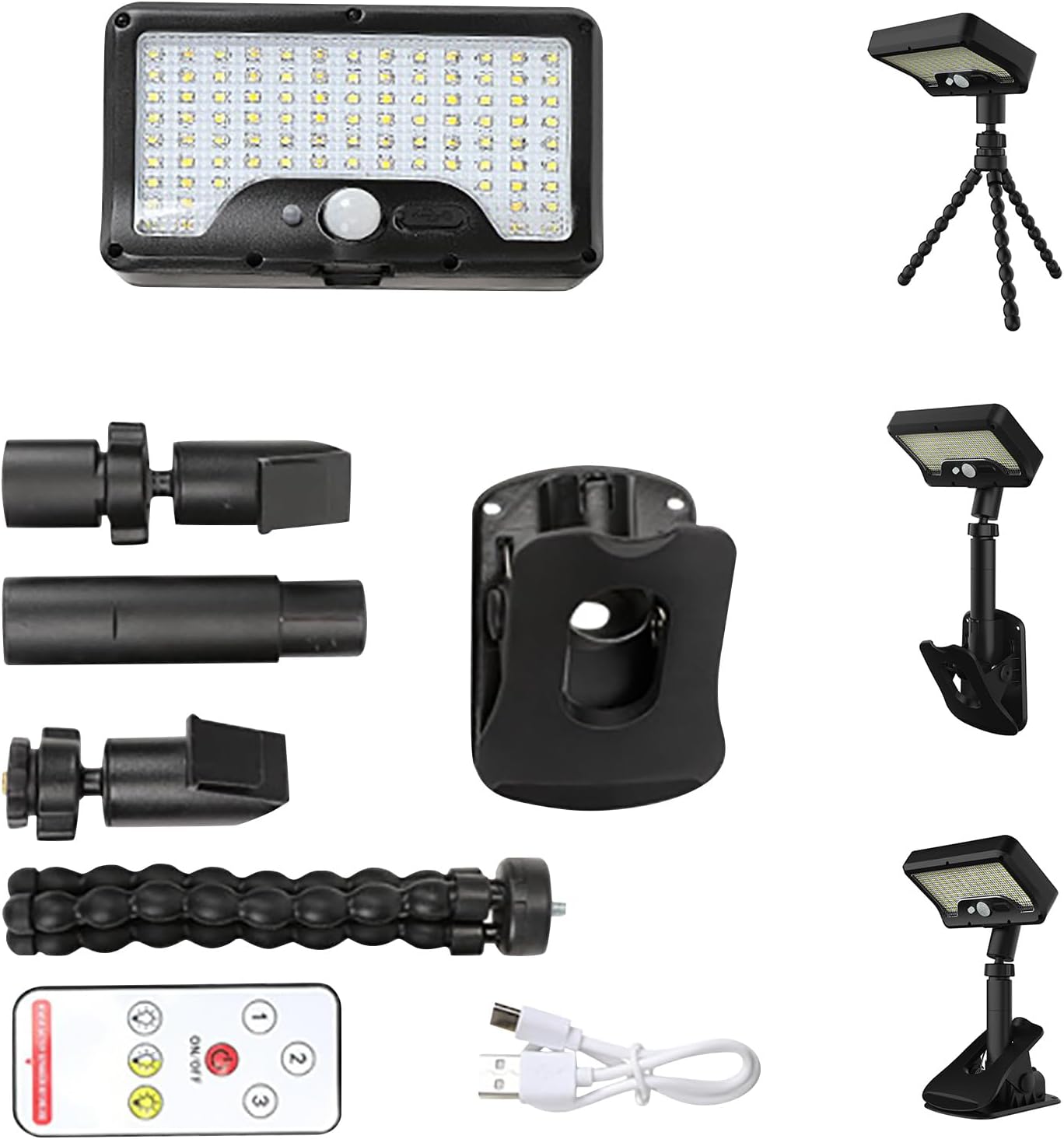 Solar Motion Sensors Light Solar Garden Lamp LED Street Light for Yard Deck Fence Easy to Installation for Deck Fence Patio
