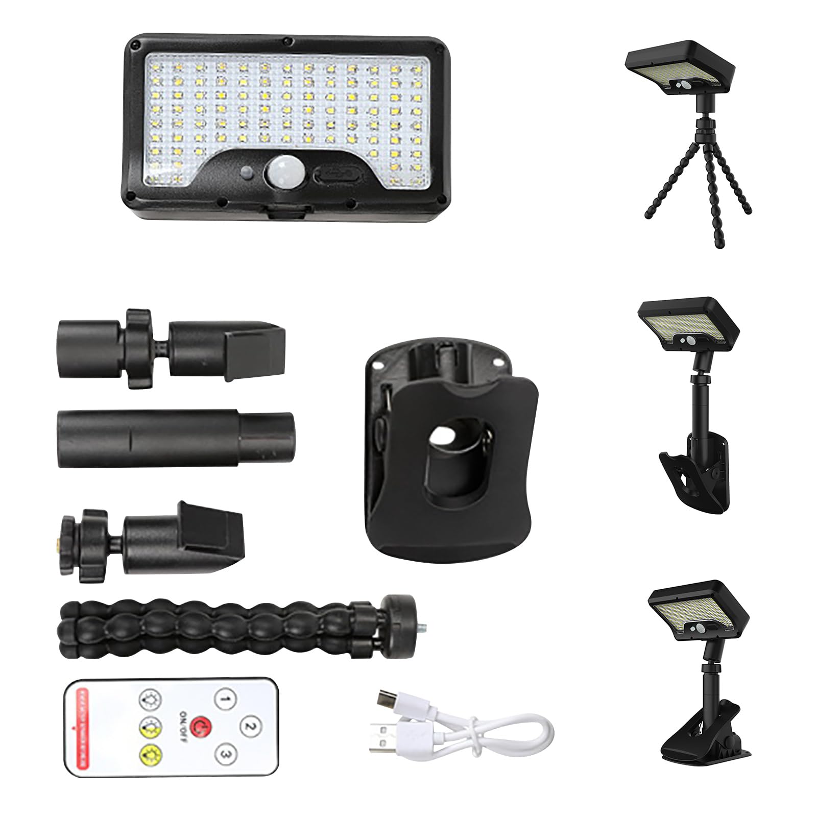 Hsioluted Solar Garden Lamp LED Street Light for Garden Pathway Steps Outside Yard Lamp Enduring Solar Wall Light Fence