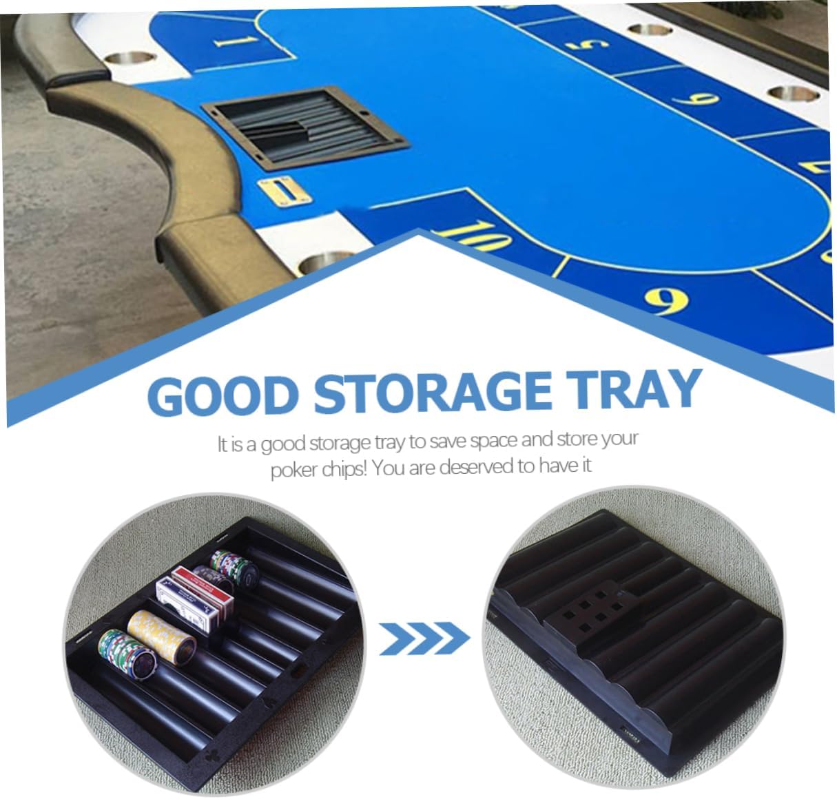 Chip Tray Poker Chip Case Table Chip Storage Tray Table Chips Tray Table Chip Holder Tray Thick Poker Chips Tray Poker Chip Holder