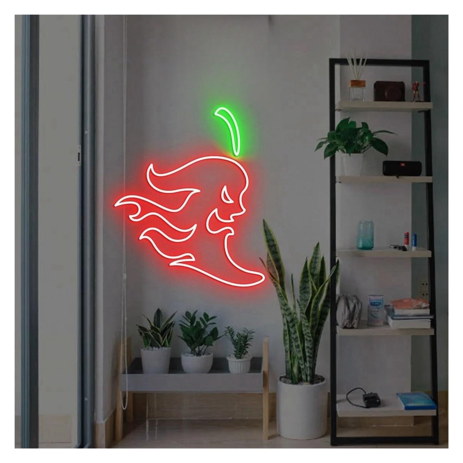 Lemst B Signs Lamp Pepper Neon Sign Chili Light For Edroom Game Room Shop Restaurant Ar Clu Home Persinalized Wall Art Decor 40Cmx28cm(B)
