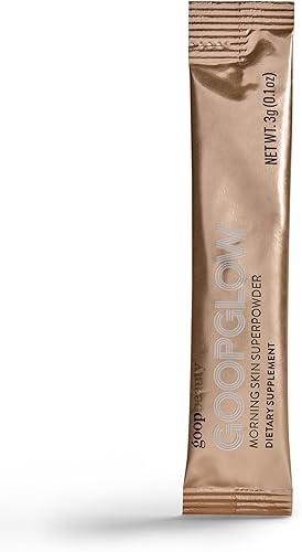 goop Beauty Morning Skin Drink Mix Bebida en polvo para proteger contra los signos del envejecimiento Vitamina C y E Sabor a verbena de limón y