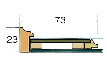 Amazon.co.jp: 【日本画額】木製フレーム 和額 色紙額 色紙F