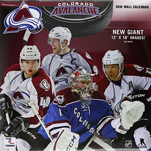 Turner Colorado Avalanche 2016 Team Wall Calendar, September 2015 - December 2016, 12 x 12