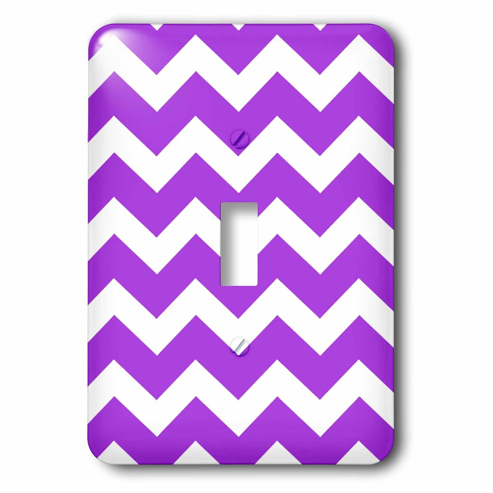 Interrupteur zig zag chevron prune 3dRose lsp_179682_1 pour salon chic