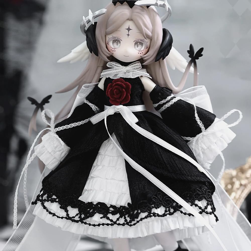 niannyyhouse BJD Blind Box Figuren, Maßstab 1:12, Heart of Creation Serie, Ball Jointed Doll with Clothes, Action Figure Collectable (6PCs)