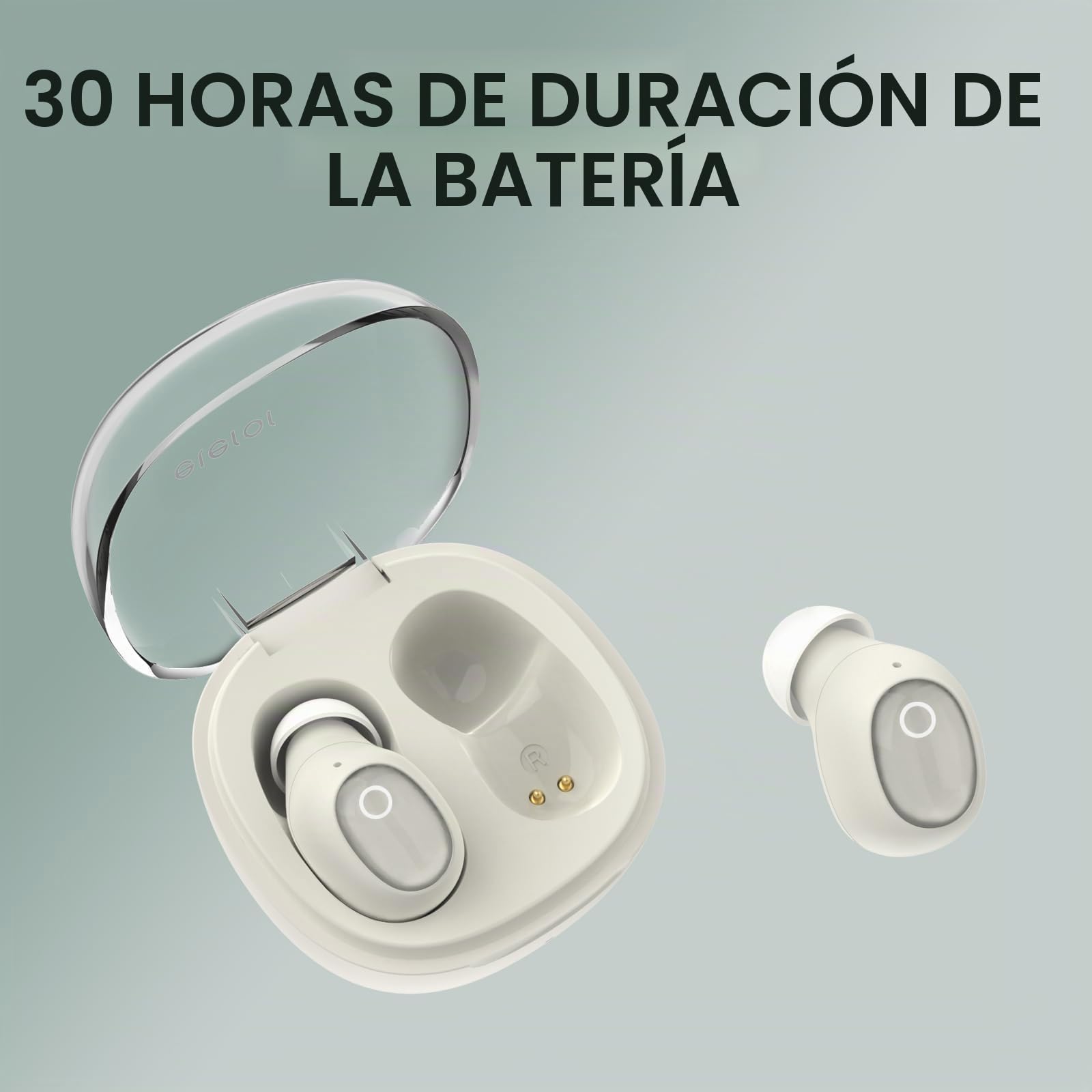 Mini Auriculares inalámbricos para Canales auditivos pequeños, Auriculares Bluetooth para Mujeres con 2 micrófonos para Llamadas claras con IA,Soporte de Sonido Premium inmersivo Modo único