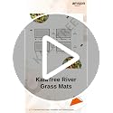 Image of Table Mats Set of 4 Handmade Reversible Heat Resistant | River Grass Dining Placemats Zero Plastic | Natural Madurkathi Eco Friendly | Rustic Boho Dcor | Nature Green Four Mats