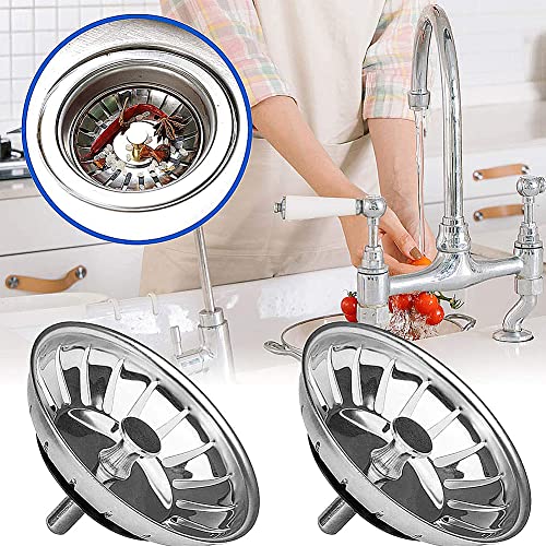 image for TiPai Stainless Steel Sink Strainer Stopper Basket Filter for Kitchen 
