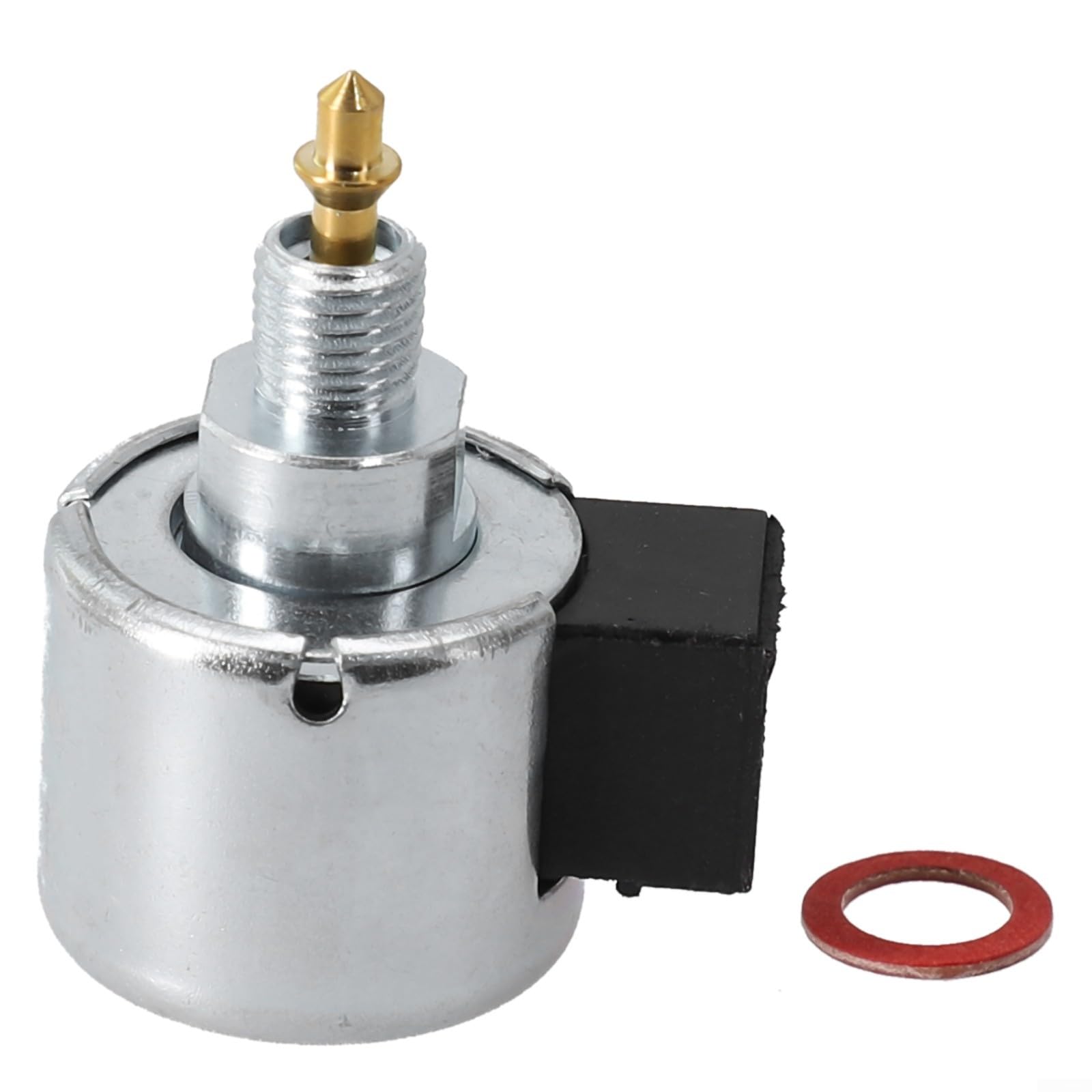 Fuel Shut-Off Solenoid Valve Compatible with 846639 21R707 305777, Metal Replacement Part for Lawn Mowers Silver