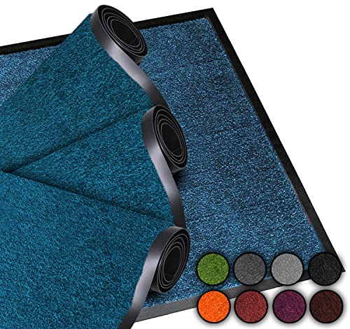 LucaHome Door Mat Entrance Home Indoor and Outdoor Door Mat, Blue, 40 x 60 cm 2und